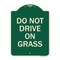 Signmission Do Not Drive on Grass Heavy-Gauge Aluminum Architectural Sign, 24" x 18", G-1824-24151 A-DES-G-1824-24151 - alternate 1